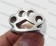 Stainless Steel Iron Four Fingers Ring KJR330222