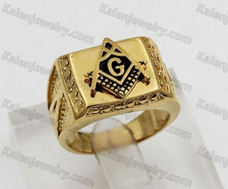 Gold Plating Masonic Ring KJR900039