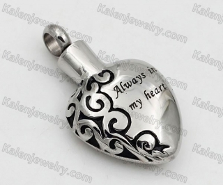 Steel Perfume Bottle Pendant KJP570146