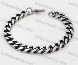 Retro Black Inside Steel Bracelet KJB570102