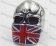 316 Steel UK Flag Skull Ring KJR350799