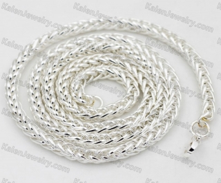 Silver Plated Steel Necklace KJN10-0204