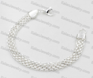 Silver Plating Stainless Steel Bracelet KJB000004