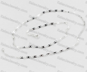 Silver Plating Stainless Steel Necklace KJN000224