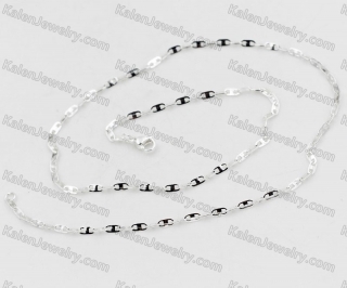 Silver Plating Stainless Steel Necklace KJN000224
