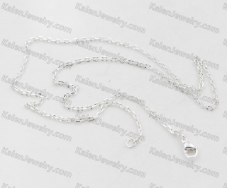 Silver Plating Stainless Steel Necklace KJN000227