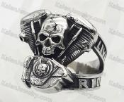 live to ride skull engine ring KJR118-0064