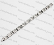 steel bracelet with black magnet KJB220177