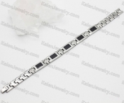 steel bracelet with black magnet KJB220190