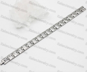 steel bracelet with black magnet KJB220204