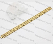 steel bracelet with black magnet KJB220230