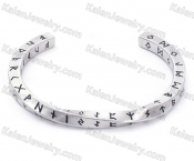 Viking Script steel Bracelet KJBA000040