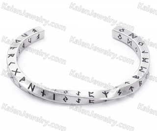 Viking Script steel Bracelet KJBA000040