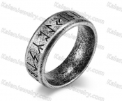 antique black plating Viking Script ring KJRA00023