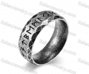 antique black plating Viking Script ring KJRA00024