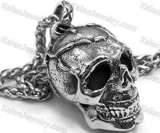 solid skull pendant KJP128-0189