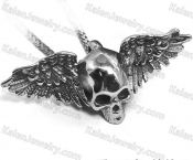 wings skull pendant KJP128-0192