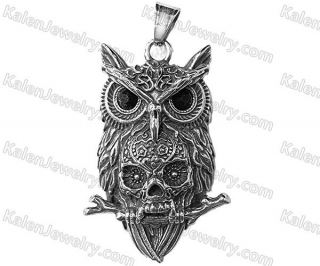 Owl and Skull ring KJP118-0106SWL