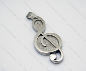 Stainless Steel Casting Modern Musical Note Pendants of Cartoon Jewelry - KJP010021
