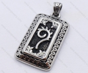 Stainless Steel Casting Square Pendant KJP170020