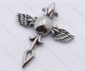 Stainless Steel Wing Cross Pendant KJP170027