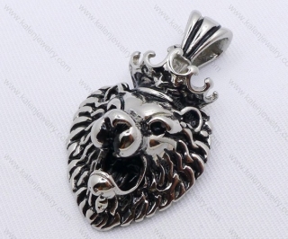 Stainless Steel Lion Head Pendant KJP170130
