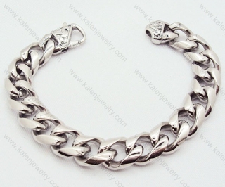 Wholesale Silver Plishing Plated Stainless Steel Mens Bracelet - KJB200037
