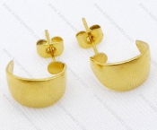 Stainless Steel Gold Earrings