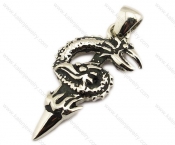 Stainless Steel Monster Pendants - KJP010051