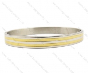 69 × 58 mm Stainless Steel Gold Plating Bangle - KJB100015
