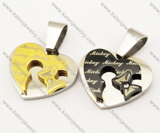 Stainless Steel Couple Pendants - KJP051047