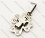 Stainless Steel Cross Pendant Overlay Zircon - KJP190016<b style='color:red'> (Unavailable Item, Please remove it)</b>