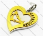Stainless Steel Capricorn Constellation Heart Pendants - KJP160058<b style='color:red'> (Unavailable Item, Please remove it)</b>