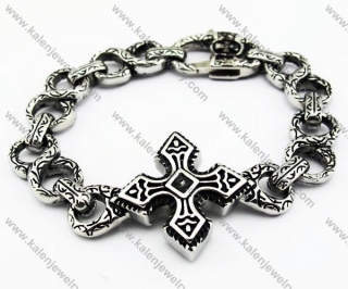 Stainless Steel Vintage Cross Bracelet - KJB200068