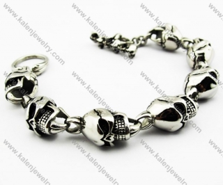 Stainless Steel Skull Bracelet - KJB200071