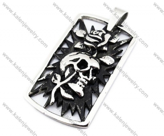 Stainless Steel Skull Pendants - KJP010072