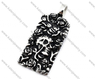 Stainless Steel Skull Pendants - KJP010073