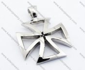 Stainless Steel Hollow German WWII Iron Cross Pendant - KJP010078