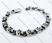 Stainless Steel Skull Bracelet - KJB050290