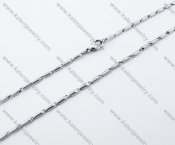 600×2mm Stainless Steel Stamping Necklaces - KJN150062