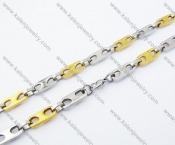 550×9mm Stainless Steel Stamping Necklaces - KJN150074