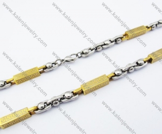 600×5mm Stainless Steel Stamping Necklaces - KJN150097