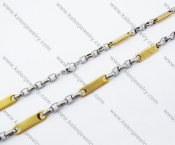 535×7mm Stainless Steel Stamping Necklaces - KJN150101