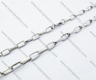545×6mm Stainless Steel Stamping Necklaces - KJN150111