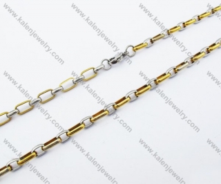 540×5mm Stainless Steel Stamping Necklaces - KJN150112