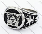 Stainless Steel Army Ring - KJR330028