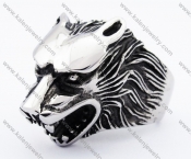 Stainless Steel Wolf Ring - KJR010130