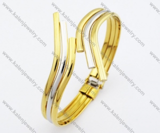 Gold Stainless Steel Bangle For Women - KJB200116