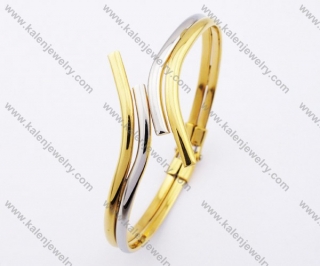 Gold Plating Stainless Steel Bangle For Women - KJB200117