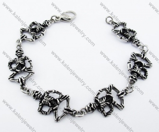 Stainless Steel Skull Bracelet - KJB170078